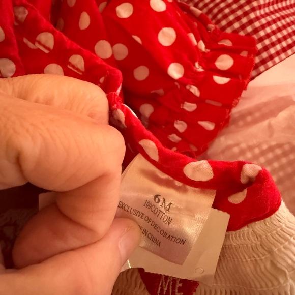 Smocked Valentines Romper - Picture 10 of 10